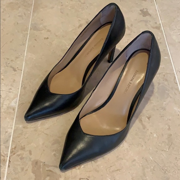 banana republic black heels